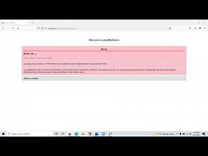 Add a Login if using AMPPS