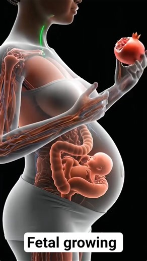 fetal growing inside view #pregnant #reproductivesystem