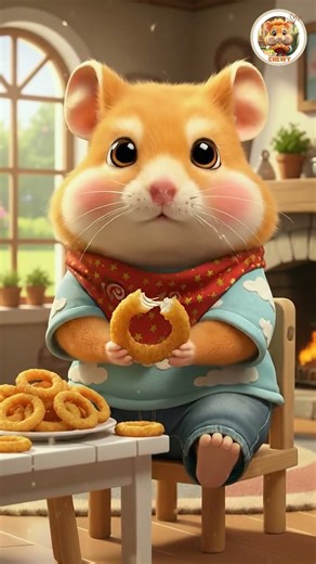 🐹 Cute Hamster Chewy Eating donuts! | Hamster Eating ASMR