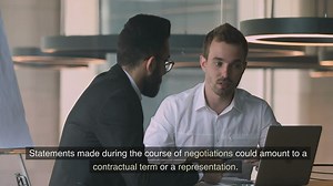 Contractual term or representation www.e-lawresources.co.uk