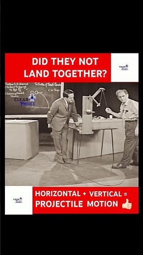 DID THEY NOT LAND TOGETHER? #horizontal #vertical #projectilemotion #sciencefacts