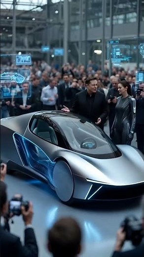 Elon Musk Driving Futuristic Hover Car 🚀 | AI Hybrid Vehicle | Cinematic Future Transportation