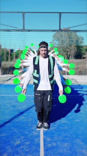 Dancing with Ping Pong Paddles on Padel Court