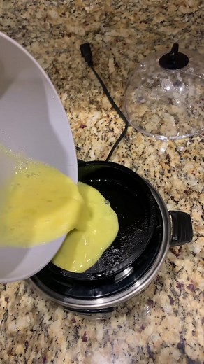 Quick and easy breakfast omelette! Using my Dash egg cooker from @target #target #eggcooker #vsg #vsgrecipes #dasheggcooker