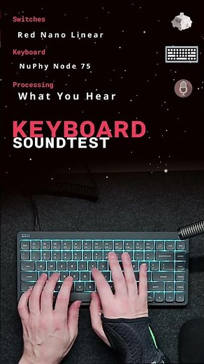 NuPhy Node 75 Sound Test — Low-Profile Perfection Exists