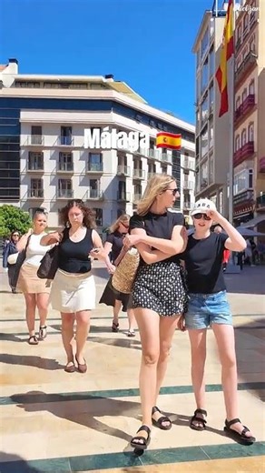 Beautiful day in Malaga Spain Costa del Sol 🌞🇪🇸😀 #costadelsol #shorts #travel #trending