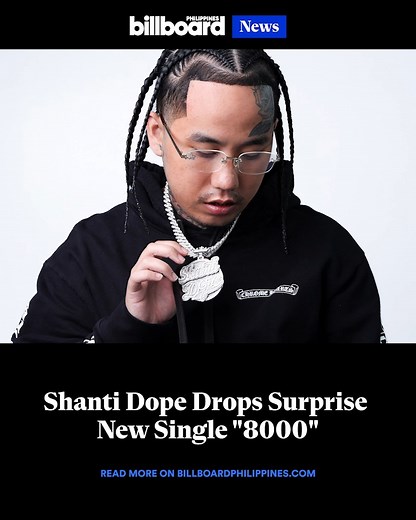 Shanti Dope surprises fans with his new single “8000,” his ninth release this year. Featuring his trademark wordplay and smooth production, the track highlights his confidence and style, further solidifying his reputation as one of OPM’s most prolific and dynamic rap artists. Read more on: https://billboardphilippines.com/music/news/shanti-dope-drops-surprise-new-single-8000-listen/ #BillboardPhilippines #BillboardPH | Billboard PH