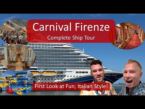 Carnival Firenze Ship Tour: Your First Look At Public Spaces On Board!