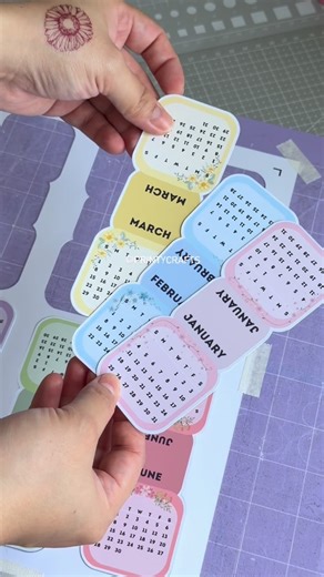 141K views · 621 reactions | Let's make magnetic calendar bookmarks! Making easy in Organizing your monthly business/personal plans! #calendars #magneticbookmarks #organizing #fypreelsシ゚ #foryou | Printy Crafts | Facebook