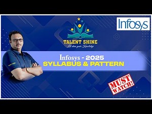 Infosys - Pattern & Syllabus - 2025 - Must Watch!