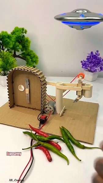 Amazing Double Side Chilli Cutting Machine 🌶️⚙️ | Smart DIY Motor Project #shorts #sidecutter #motor