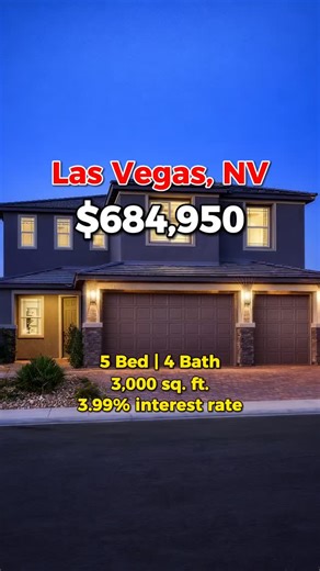 Carlos Rodriguez on Instagram: "Here's a new build home in North Las Vegas with strong builder incentives right now. This is the Seth plan by Richmond American Homes, featuring: • 5 bedrooms • 4 bathrooms • 3,000 sq ft. • 2-car garage • 2 stories This home is part of Richmond American’s Red Ribbon Savings Event, offering: • FHA 30-year fixed rates as low as 3.999% (4.276% APR) on select move-in ready homes • Up to $75,000 in Flex Funds Flex Funds can be used toward closing costs, a permanent rat