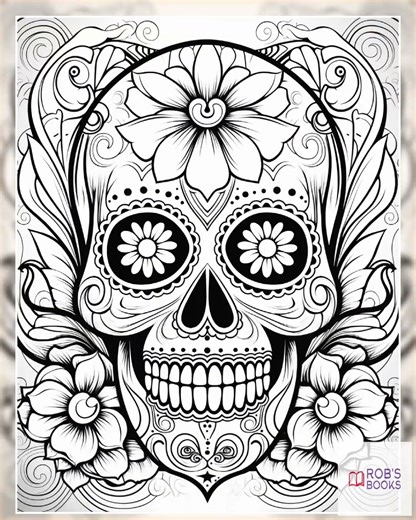 100 Day Of The Dead Coloring Pages 2