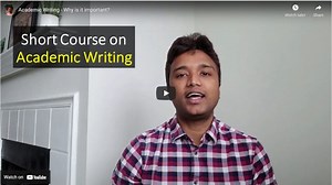 Academic Writing – Lecture 01 (Introduction to Academic Writing)