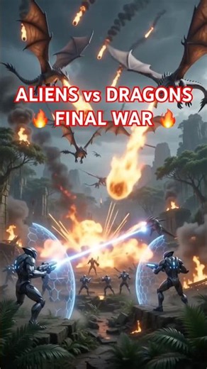Alien vs Dragon: The Final Battle | Epic Cinematic War in 8K #shorts #explore #alienfx #AIVideo