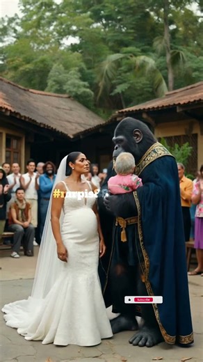 What happens when a gorilla in costume shows up? #nature #animals