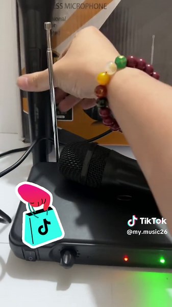 Megapro/FT STAR Dual Wireless UHF Microphone System WR-206 Heavy Duty With AA Battery For Karaoke Singing#karaoketiktok #microphone #singing #tiktok #karaoke