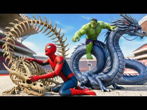 🐉🕷️ SPIDER-MAN Wins the Legendary Magic Dragon Racing Championship | Epic Race