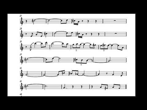 All Blues Miles Davis solo transcription for Bb