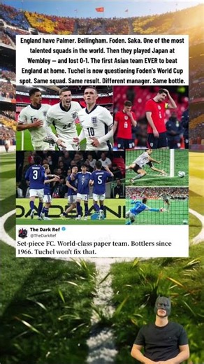 Tuchel can't save them 💀🇯🇵 #Shorts #England #Japan #tuchel