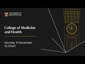 Winter Congregation D001: Monday 9th December 2024 10am