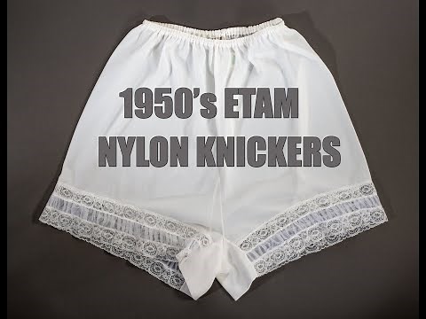 1950's Vintage Pleated Nylon Knickers by Etam