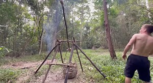 Building a trebuchet with Primitive Technology