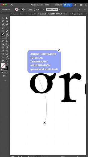 Typography Manipulation in Adobe Illustrator Tutorial