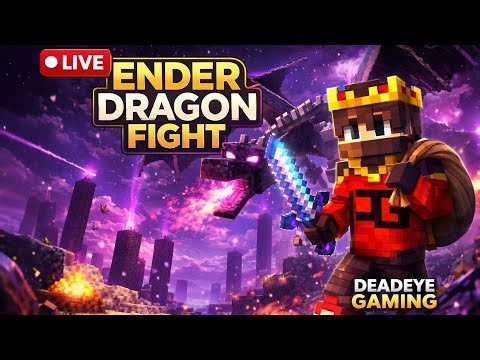 ENDER DRAGON FIGHT 🔴 | Final Battle 😈🐉 | Deadeye Gaming