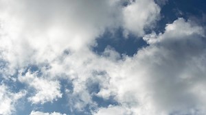 Swift Moving Clouds Royalty Free Stock Video Footage Clip