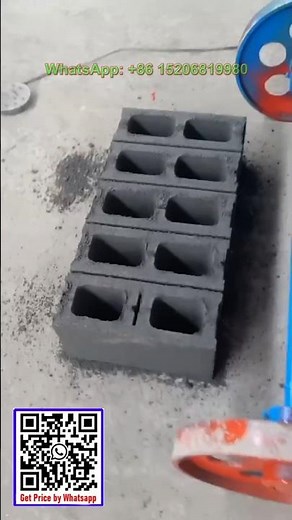 electric small movable cement concrete hollow block making machine for blocks bricks laying