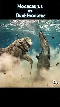Mosasaurus vs Dunkleosteus #dinosaur #vastatosaurusrex #jurassicworldevolution2 #spinosaurusgen2