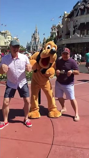 Meeting Pluto - Magic Kingdom Walt Disney World