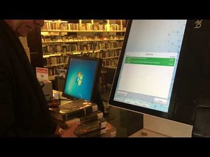 Using the new Library self-checkout machines