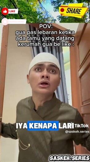 ketika tamu pas lebaran #youtubeshorts #trending #reaction #seskeh #fyp