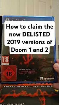 How to claim delisted versions of Doom 1 + 2 from 2019 now that the new versions have replaced them.