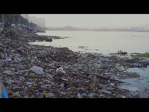 Plastic pollution at Manila Bay