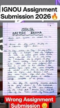IGNOU Assignment Wrong Submit Ho Gaya? Marks Milenge Ya Fail? 😳 #ignou #ignouassignment