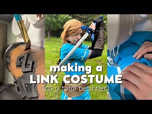 How I made my TOTK Link cosplay as a total beginner | VLOG