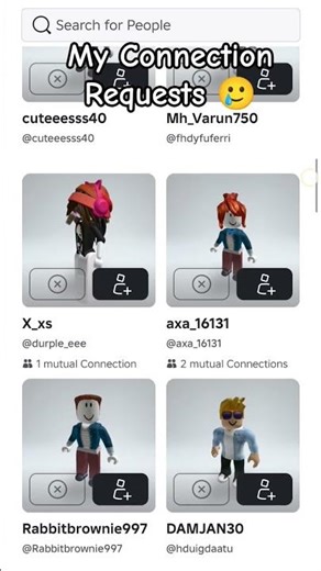 My connection Requests 💀 #roblox