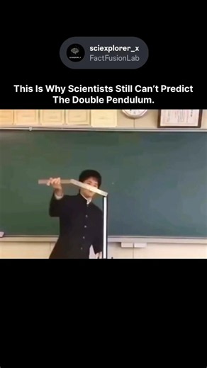 double pendulum #reels #science #physics #viral #universe #interstellar #shortsfeed #space #facts