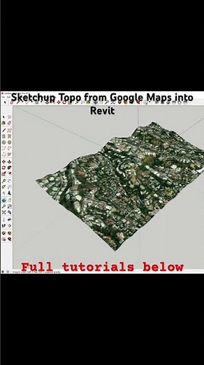 Topography in Revit using Site Tool in Sketchup #revit #sketchup #3dmodeling