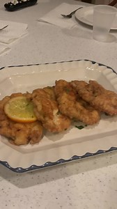 #christmas #simple #recipe #veal #francese #cooking #delicious Simple Veal Francese 6 veal scallops 4 oz ea. pounded thinly salt and pepper taste 3 eggs beaten well1/4 cup of pecorino mix olive oil for sauté flour for dredging1/4 cup butter1 cup dry Pinot Grigio white wine1/4 capers 1/2 lemon squeeze 1/2 teaspoon of chopped parsley1/2 lemon sliced garnish | Chef Dennis Sammarone