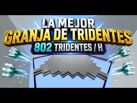 802 Tridents - drowned farm ( Trident farm) - Minecraft Bedrock