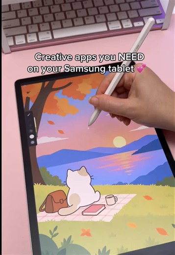 Creative apps you NEED on your Samsung tablet 💕 #samsungtablet #androidapps #galaxytab #Spen #digitalart