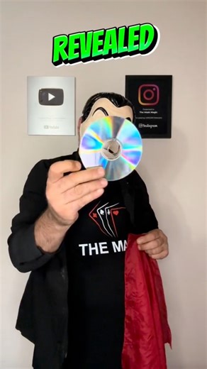CD vanishes magic trick revealed 🪄 #magic #magicktricks #magician #tricks #foryou | The Mask Magic Tricks Revealed