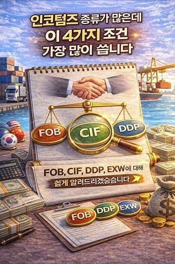 인코텀즈 완벽 정리 (FOB, CIF, DDP, EXW 차이)