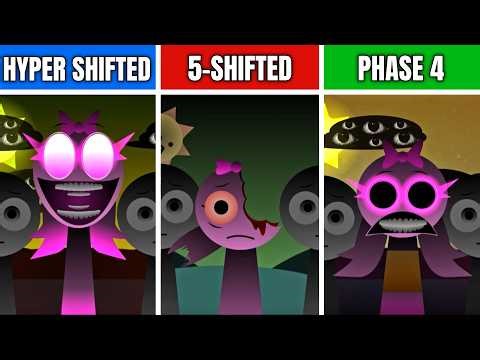 Phase 3 vs 5-Shifted vs Phase 4 | Sprunki Hyper Shifted (New Mod)