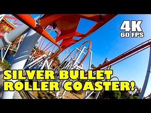 Riding Silver Bullet Roller Coaster Multi Angle 4K Onride POV Knotts Berry Farm California