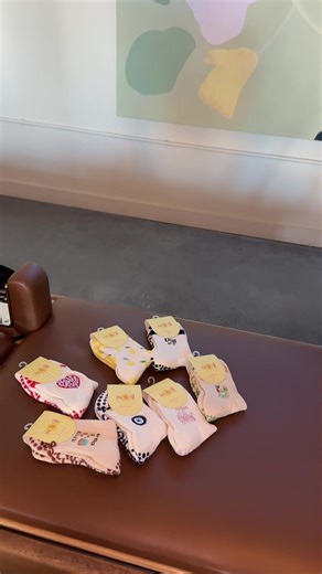 Newest obsession: soleil grippy socks #pilateslife #pilatesgirl #pilatesworkout #reformerpilates